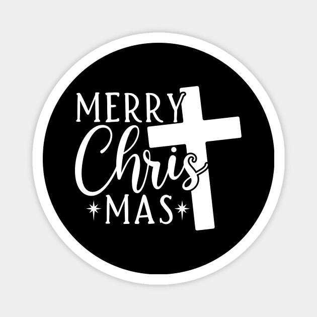 Merry Christ-Mas Magnet by BadrooGraphics Store